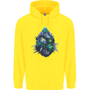 Cannabis Bud Drugs Marijuana Weed Childrens Kids Hoodie Yellow