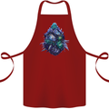 Cannabis Bud Drugs Marijuana Weed Cotton Apron 100% Organic Maroon