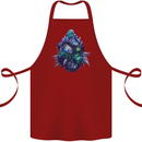 Cannabis Bud Drugs Marijuana Weed Cotton Apron 100% Organic Maroon