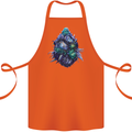 Cannabis Bud Drugs Marijuana Weed Cotton Apron 100% Organic Orange
