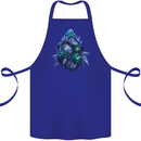 Cannabis Bud Drugs Marijuana Weed Cotton Apron 100% Organic Royal Blue