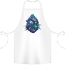 Cannabis Bud Drugs Marijuana Weed Cotton Apron 100% Organic White