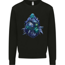 Cannabis Bud Drugs Marijuana Weed Kids Sweatshirt Jumper Black