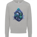 Cannabis Bud Drugs Marijuana Weed Kids Sweatshirt Jumper Sports Grey