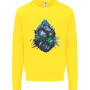 Cannabis Bud Drugs Marijuana Weed Kids Sweatshirt Jumper Yellow