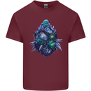 Cannabis Bud Drugs Marijuana Weed Mens Cotton T-Shirt Tee Top Maroon