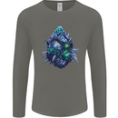 Cannabis Bud Drugs Marijuana Weed Mens Long Sleeve T-Shirt Charcoal