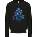 Cannabis Bud Drugs Marijuana Weed Mens Sweatshirt Jumper Black