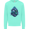 Cannabis Bud Drugs Marijuana Weed Mens Sweatshirt Jumper Peppermint