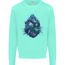 Cannabis Bud Drugs Marijuana Weed Mens Sweatshirt Jumper Peppermint