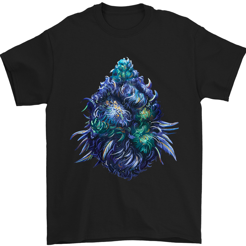 Cannabis Bud Drugs Marijuana Weed Mens T-Shirt 100% Cotton Black