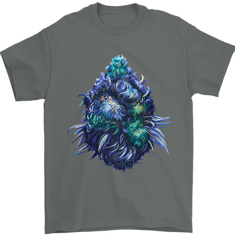 Cannabis Bud Drugs Marijuana Weed Mens T-Shirt 100% Cotton Charcoal