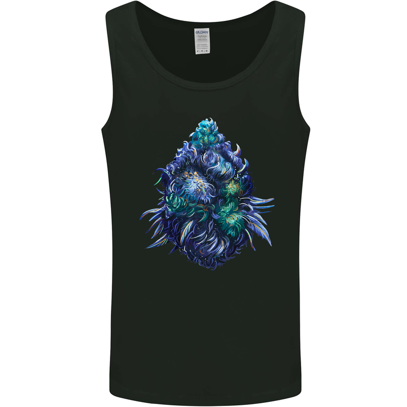 Cannabis Bud Drugs Marijuana Weed Mens Vest Tank Top Black