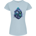 Cannabis Bud Drugs Marijuana Weed Womens Petite Cut T-Shirt Light Blue