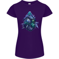Cannabis Bud Drugs Marijuana Weed Womens Petite Cut T-Shirt Purple