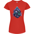 Cannabis Bud Drugs Marijuana Weed Womens Petite Cut T-Shirt Red