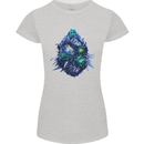 Cannabis Bud Drugs Marijuana Weed Womens Petite Cut T-Shirt Sports Grey