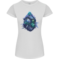 Cannabis Bud Drugs Marijuana Weed Womens Petite Cut T-Shirt White