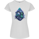 Cannabis Bud Drugs Marijuana Weed Womens Petite Cut T-Shirt White