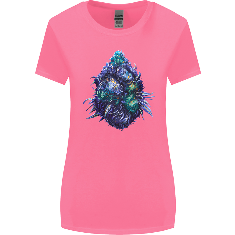 Cannabis Bud Drugs Marijuana Weed Womens Wider Cut T-Shirt Azalea