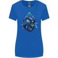 Cannabis Bud Drugs Marijuana Weed Womens Wider Cut T-Shirt Royal Blue