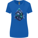 Cannabis Bud Drugs Marijuana Weed Womens Wider Cut T-Shirt Royal Blue