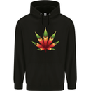 Cannabis Leaf Weed Drugs Marijuana Weed Childrens Kids Hoodie Black