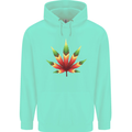 Cannabis Leaf Weed Drugs Marijuana Weed Childrens Kids Hoodie Peppermint