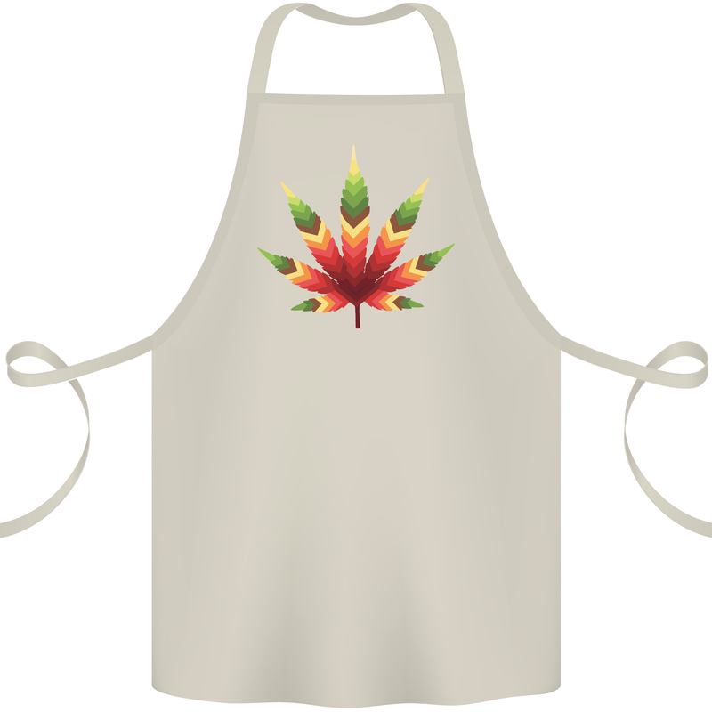 Cannabis Leaf Weed Drugs Marijuana Weed Cotton Apron 100% Organic Natural