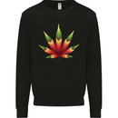 Cannabis Leaf Weed Drugs Marijuana Weed Kids Sweatshirt Jumper Black