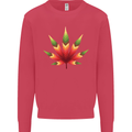 Cannabis Leaf Weed Drugs Marijuana Weed Kids Sweatshirt Jumper Heliconia