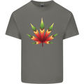 Cannabis Leaf Weed Drugs Marijuana Weed Kids T-Shirt Childrens Charcoal