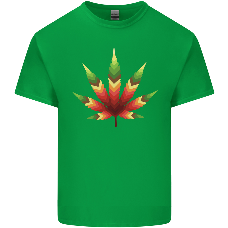 Cannabis Leaf Weed Drugs Marijuana Weed Kids T-Shirt Childrens Irish Green