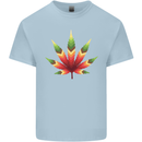 Cannabis Leaf Weed Drugs Marijuana Weed Kids T-Shirt Childrens Light Blue