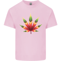 Cannabis Leaf Weed Drugs Marijuana Weed Kids T-Shirt Childrens Light Pink