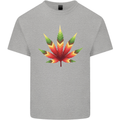 Cannabis Leaf Weed Drugs Marijuana Weed Kids T-Shirt Childrens Sports Grey