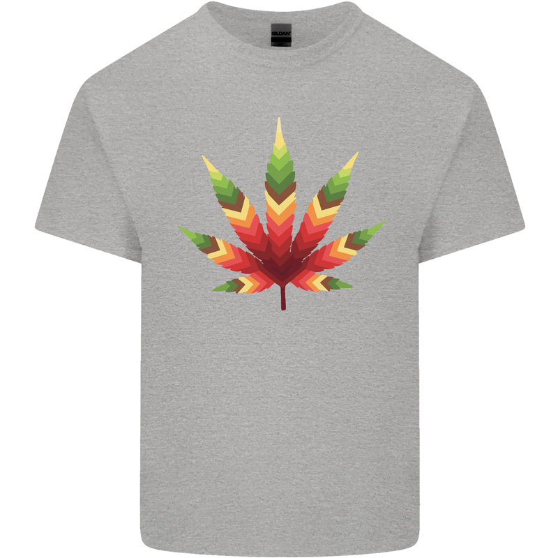 Cannabis Leaf Weed Drugs Marijuana Weed Kids T-Shirt Childrens Sports Grey