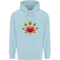Cannabis Leaf Weed Drugs Marijuana Weed Mens 80% Cotton Hoodie Light Blue