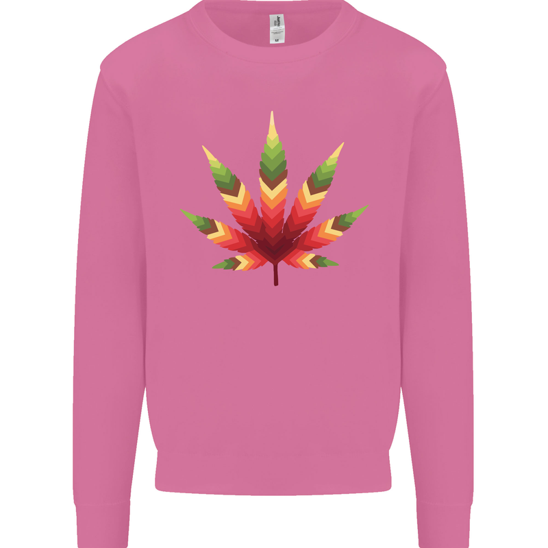 Cannabis Leaf Weed Drugs Marijuana Weed Mens Sweatshirt Jumper Azalea