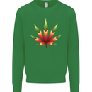 Cannabis Leaf Weed Drugs Marijuana Weed Mens Sweatshirt Jumper Irish Green
