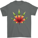 Cannabis Leaf Weed Drugs Marijuana Weed Mens T-Shirt 100% Cotton Charcoal