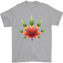 Cannabis Leaf Weed Drugs Marijuana Weed Mens T-Shirt 100% Cotton Sports Grey