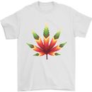 Cannabis Leaf Weed Drugs Marijuana Weed Mens T-Shirt 100% Cotton White