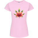 Cannabis Leaf Weed Drugs Marijuana Weed Womens Petite Cut T-Shirt Light Pink