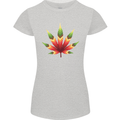 Cannabis Leaf Weed Drugs Marijuana Weed Womens Petite Cut T-Shirt Sports Grey