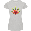Cannabis Leaf Weed Drugs Marijuana Weed Womens Petite Cut T-Shirt Sports Grey