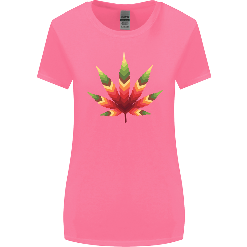 Cannabis Leaf Weed Drugs Marijuana Weed Womens Wider Cut T-Shirt Azalea