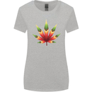 Cannabis Leaf Weed Drugs Marijuana Weed Womens Wider Cut T-Shirt Sports Grey