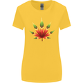 Cannabis Leaf Weed Drugs Marijuana Weed Womens Wider Cut T-Shirt Yellow