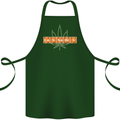 Cannabis Periodic Table Chemistry Weed Cotton Apron 100% Organic Forest Green